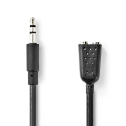 NEDIS STEREOÄÄNIKAAPELI 3.5 MM UROS - 2X 3.5 MM NAARAS 0.20 M M