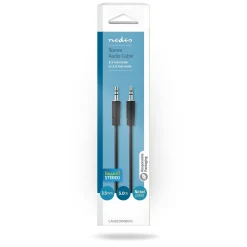 NEDIS STEREOÄÄNIKAAPELI 3.5 MM UROS - 3.5 MM UROS 5 M MUSTA