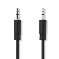 NEDIS STEREOÄÄNIKAAPELI 3.5 MM UROS - 3.5 MM UROS 5 M MUSTA