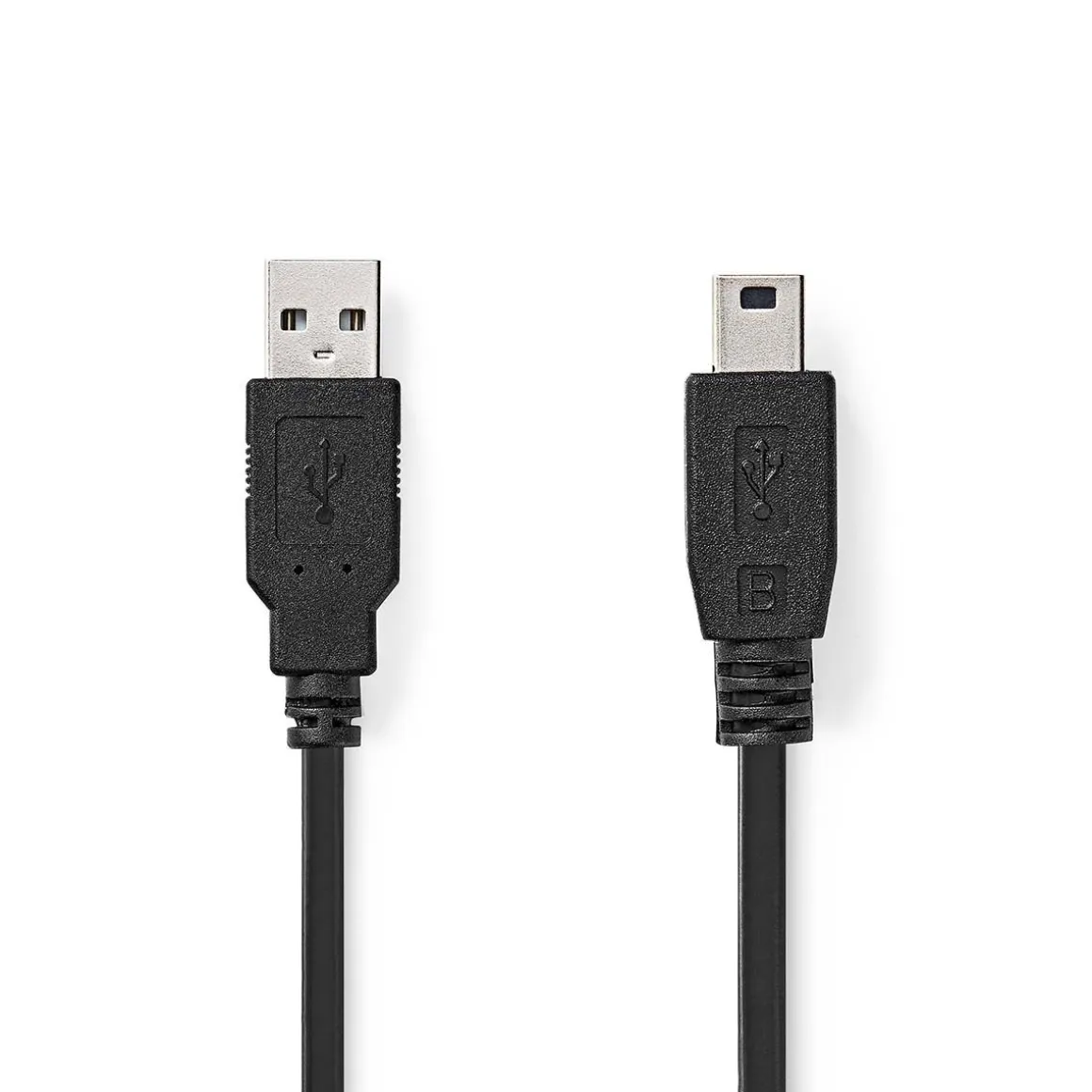 NEDIS USB 2.0 KAAPELI USB A UROS - MINI 5-PIN UROS PYÖREÄ 2 M M