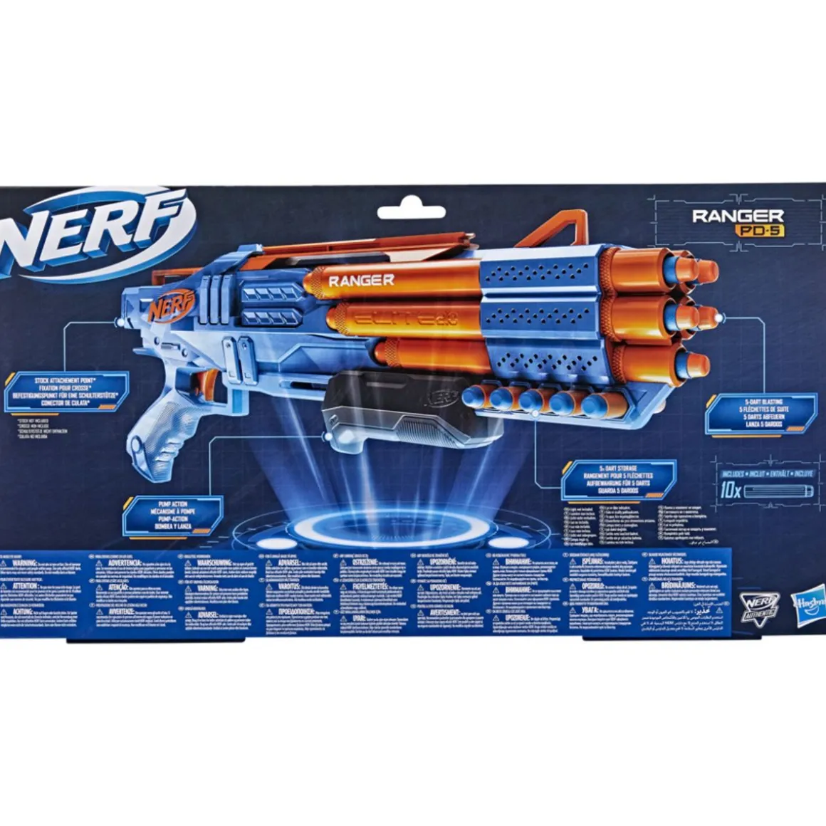NERF ELITE 2.0 RANGER PD 5 VAAHTOMUOVIAMMUSASE
