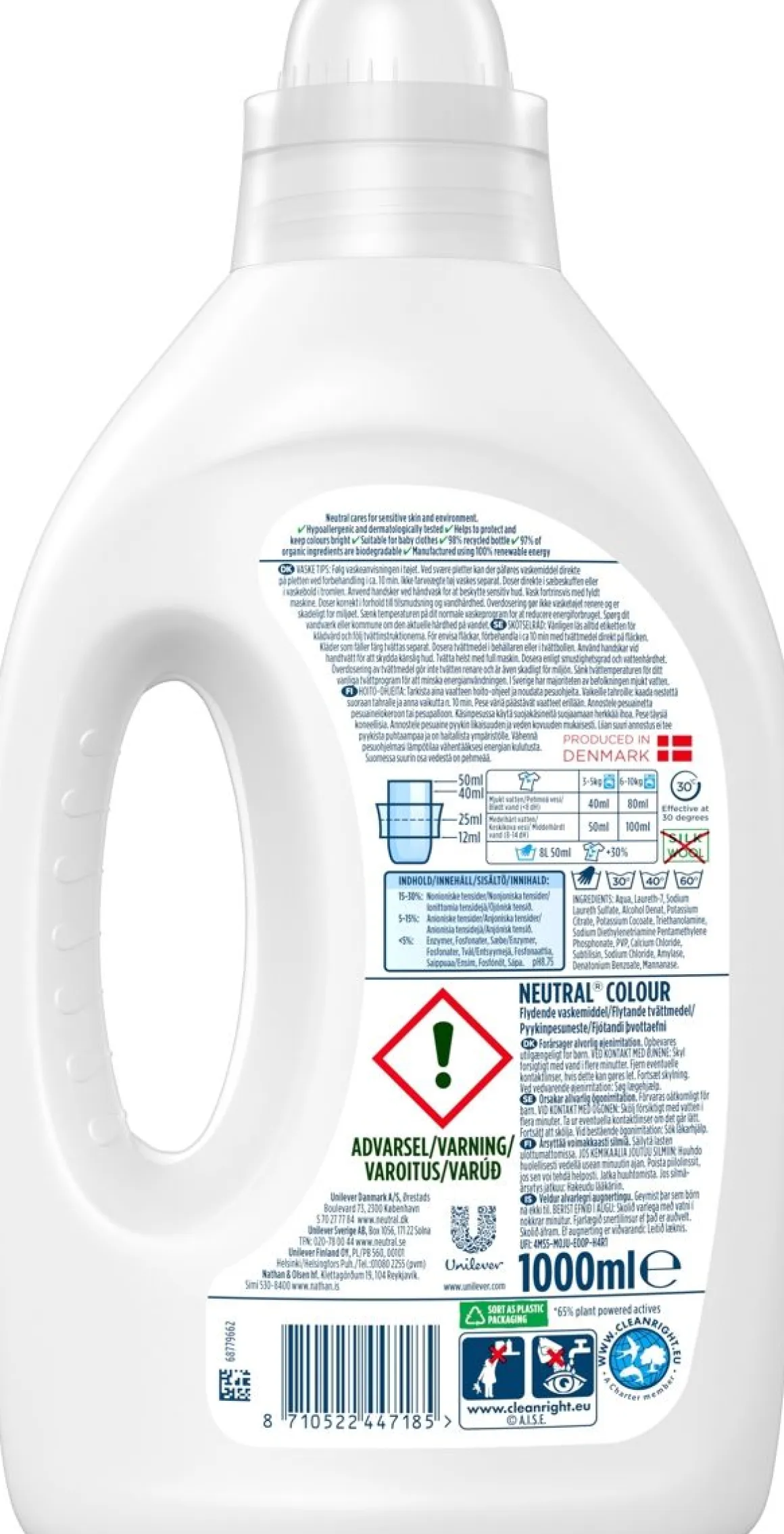 NEUTRAL LIQUID WASH COLOUR 1000ML