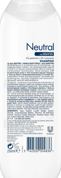 NEUTRAL SHAMPOO 250 ML