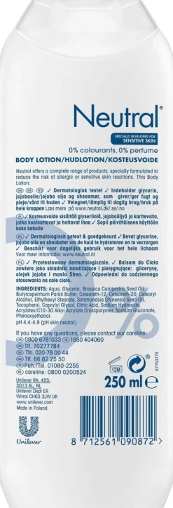 NEUTRAL BODY LOTION  250 ML