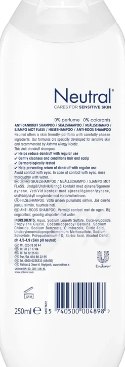 NEUTRAL HILSESHAMPOOO 250 ML