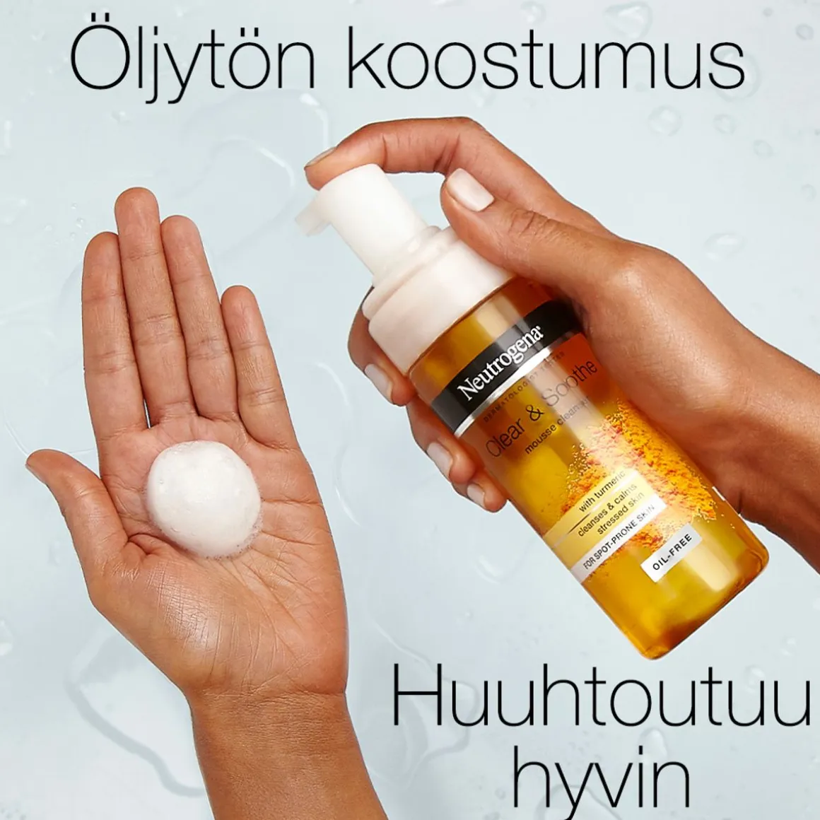 NEUTROGENA CLEAR&SOOTHE MOUSSE CLEANSER PUHDISTUSVAAHTO 150 ML