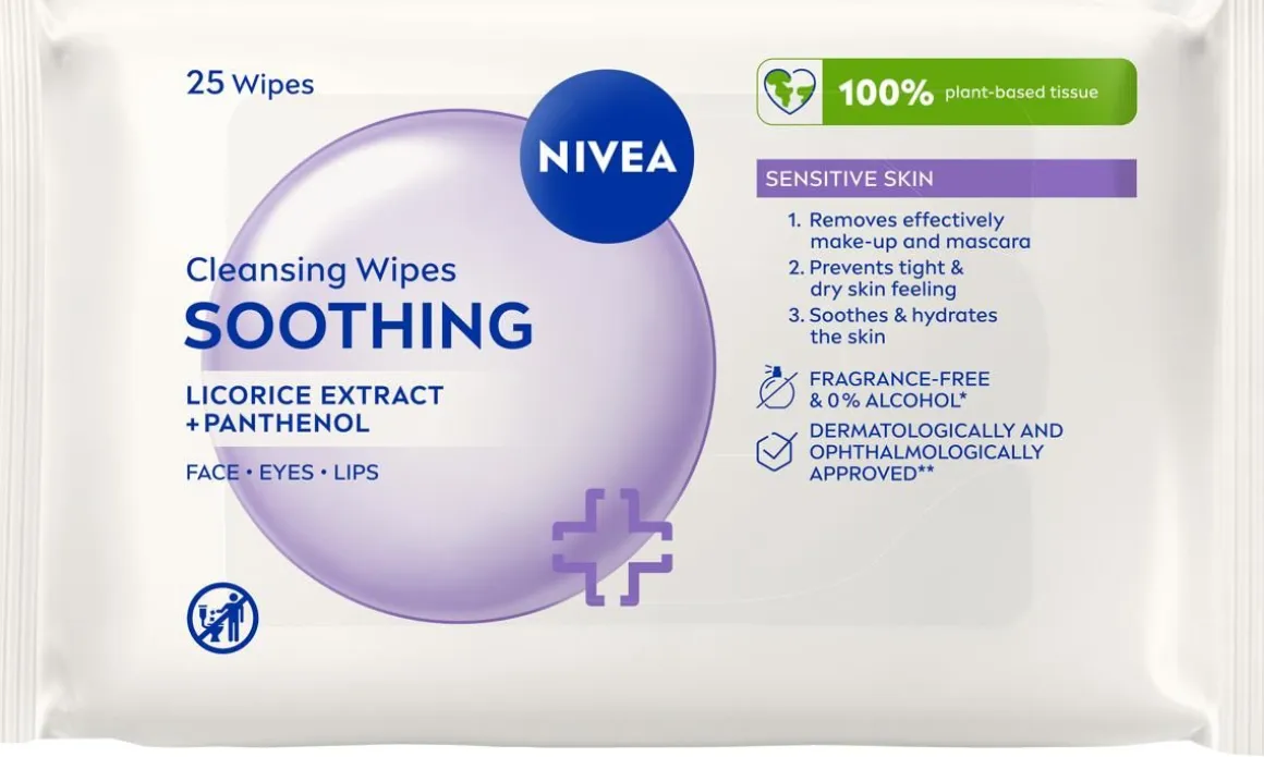 NIVEA PUHDISTUSLIINAT SENSITIVE 25KPL 25 KPL