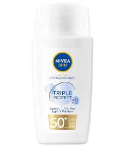 NIVEA SUN AURINKOVOIDE UV FACE TRIPLE PROTECTION FLUID SK50+ 40 ML