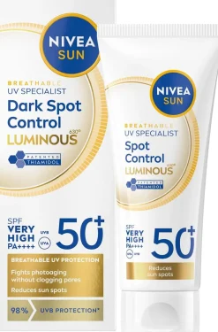 NIVEA SUN UV FACE LUMINOUS630 SPOT CONTROL SK50 AURINKOSUOJAVOI 40 ML