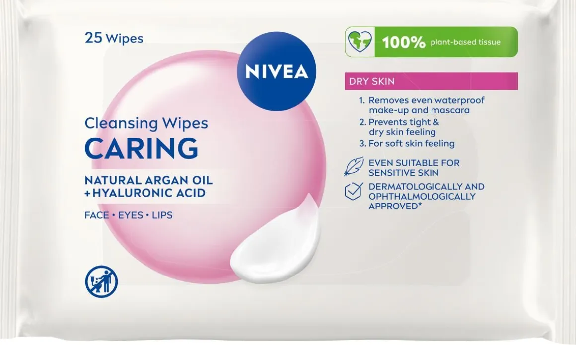 NIVEA VISAGE PUHDISTUSLIINAT KUIVA / HERKKÄ IHO 25KPL 25 KPL