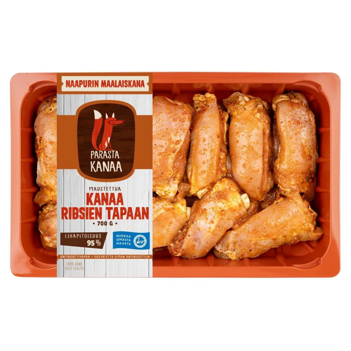 NMK MAUSTETTUA KANAA RIBSIEN TAPAAN 700 G
