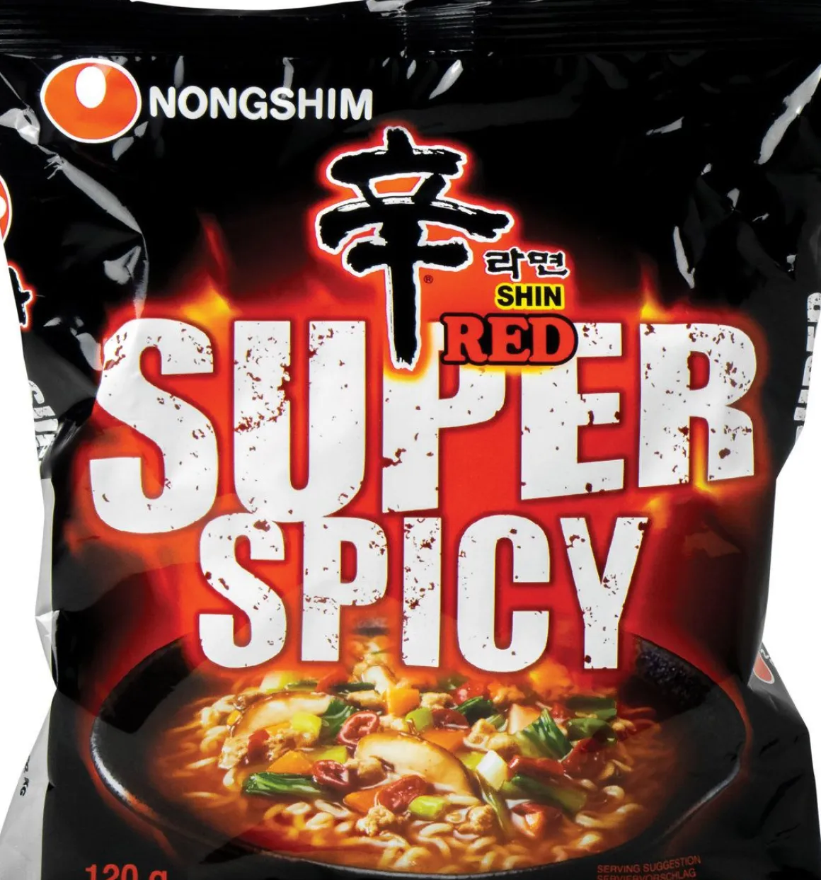 NONG SHIM INSTANT NOODLES SHIN RED SUPER SPICY 120 G