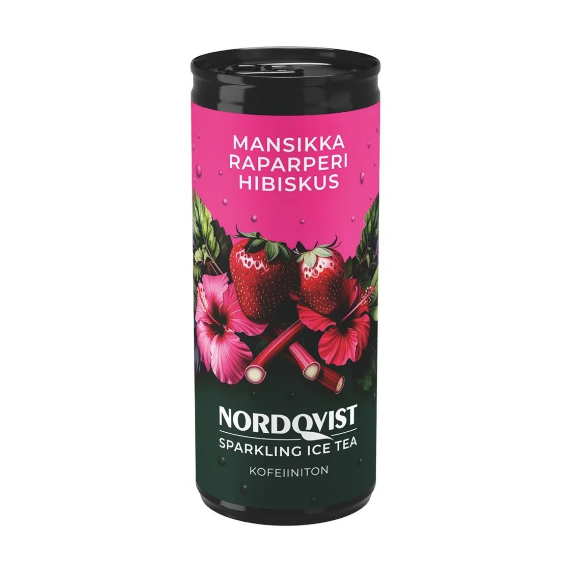 NORDQVIST SPARKLING ICE TEA MANSIKKA-RAPARPERI-HIBISKUS TLK 330