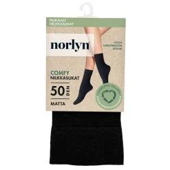 NORLYN COMFY 50DEN NILKKASUKKA 36-41 1210 MUSTA