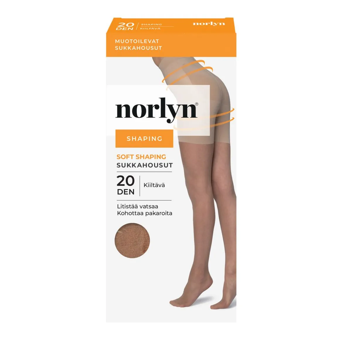 NORLYN SOFT SHAPING 20 DEN SUKKAHOUSUT 36-40 POWDER