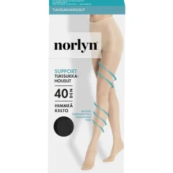 NORLYN SUPPORT 40 DEN TUKISUKKAHOUSUT, 1210 BLACK 44-48
