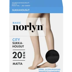 NORLYN CITY 20 DEN SUKKAHOUSUT, 1210 BLACK 40-44
