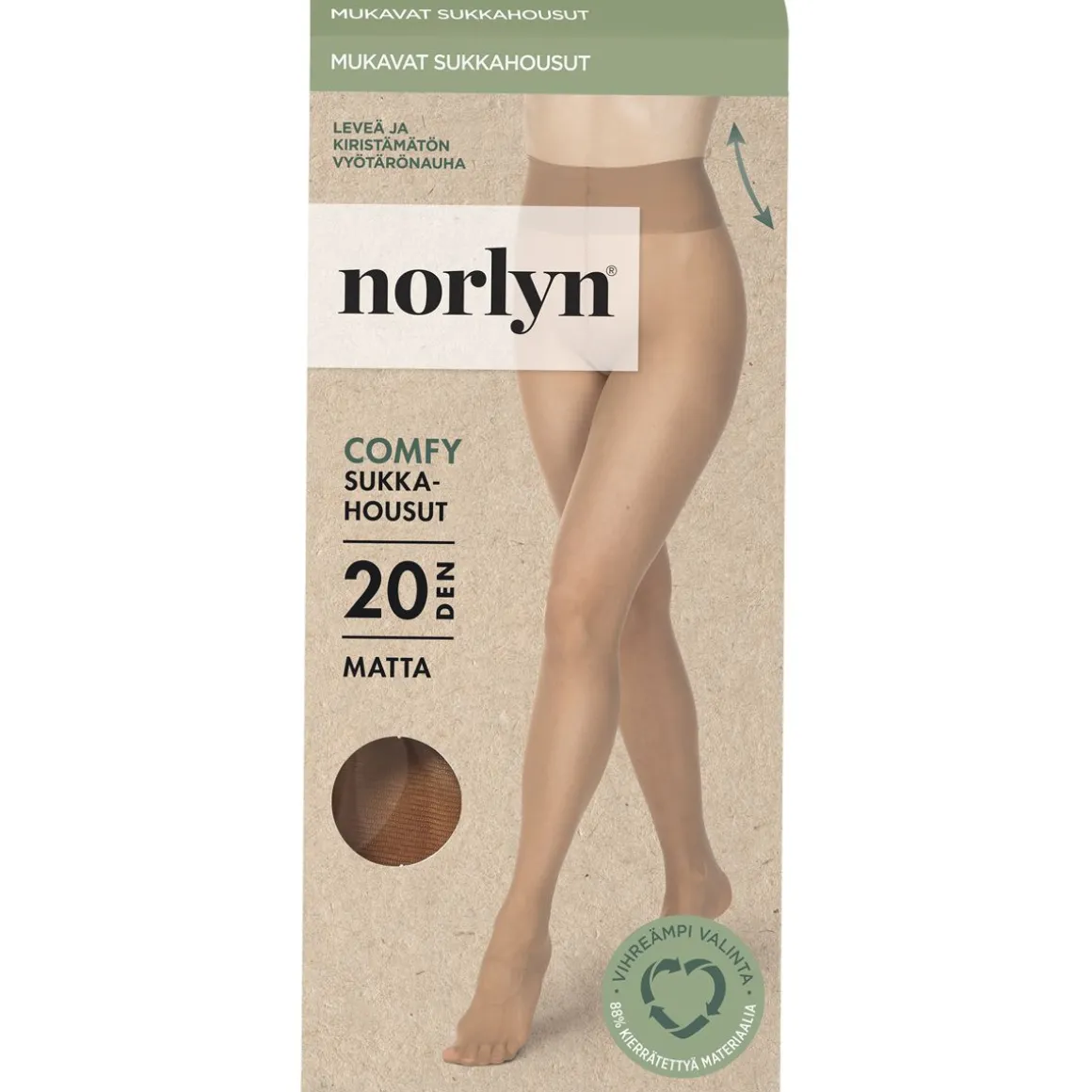 NORLYN COMFY 20DEN SUKKAHOUSUT 44-48 9202 PUUTERI