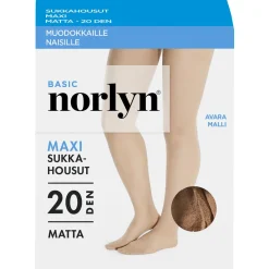 NORLYN MAXI 20 DEN SUKKAHOUSUT, 9202 POWDER 52-56