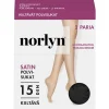 NORLYN SATIN 15 DEN POLVISUKAT 2PR/PAKKAUS, 1210 BLACK 36-41