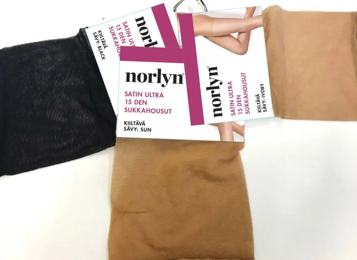 NORLYN SATIN ULTRA 15 DEN SUKKAHOUSUT, 9201 IVORY 36-40