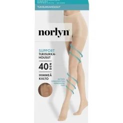 NORLYN SUPPORT 40 DEN TUKISUKKAHOUSUT, 9202 POWDER 44-48