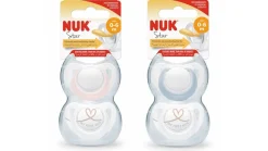 NUK HUVITUTTI STAR 0-6KK LKUMI 2 KPL 2 KPL