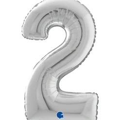 NUMEROFOLIO 2 HOPEANVÄRINEN 66 CM