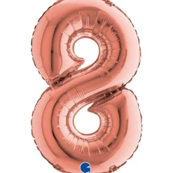 NUMEROFOLIO 8 RUUSUKULLANVÄRINEN PUHALLETTAVA 35 CM