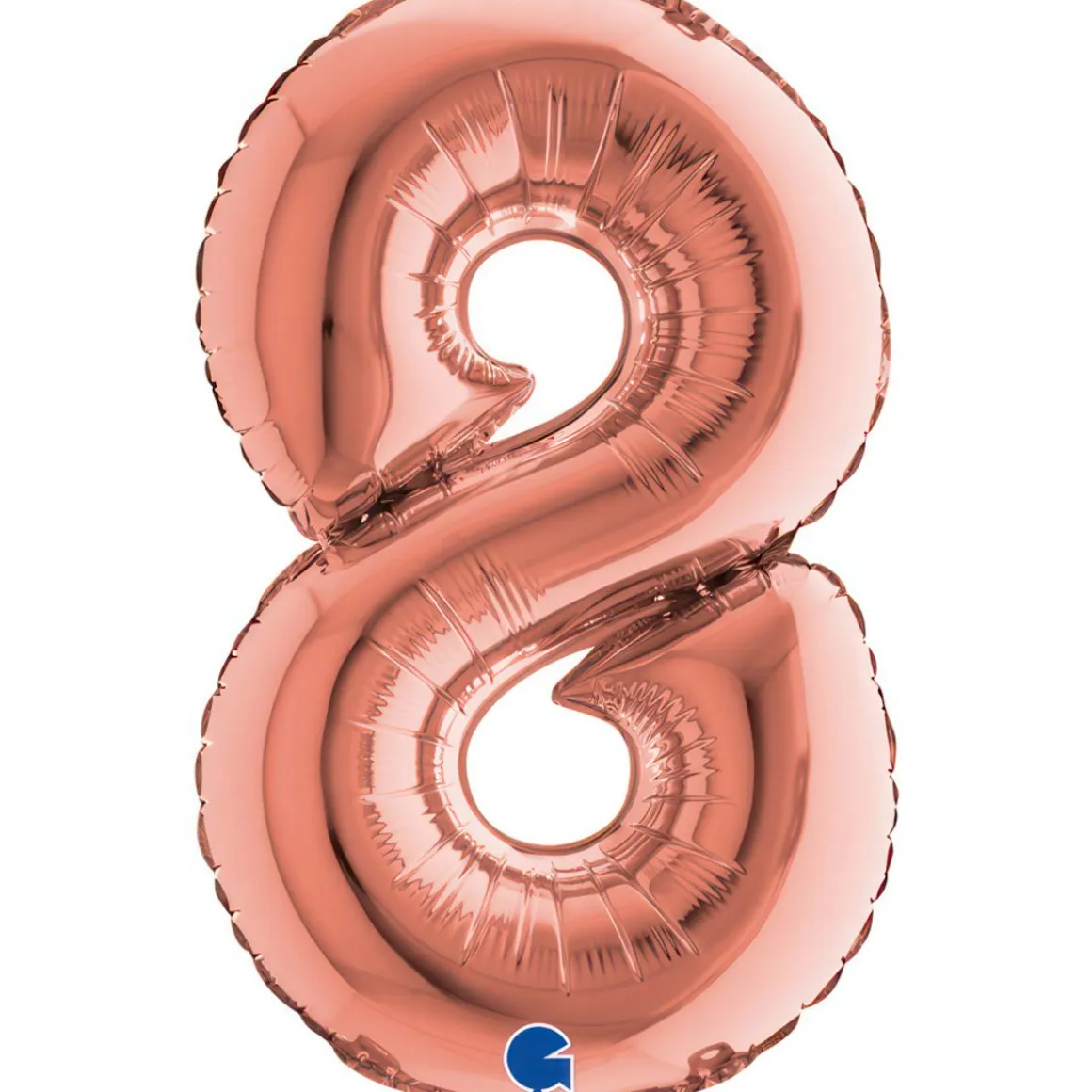 NUMEROFOLIO 8 RUUSUKULLANVÄRINEN PUHALLETTAVA 35 CM