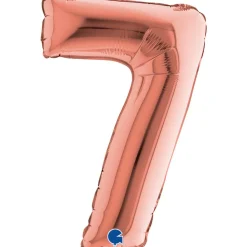 NUMEROFOLIO 7 RUUSUKULLANVÄRINEN PUHALLETTAVA 35 CM