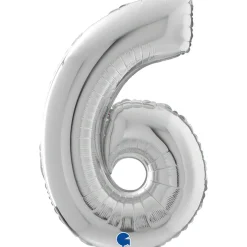 NUMEROFOLIO 6 HOPEANVÄRINEN 66 CM
