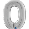 NUMEROFOLIO 0 HOPEANVÄRINEN 66 CM