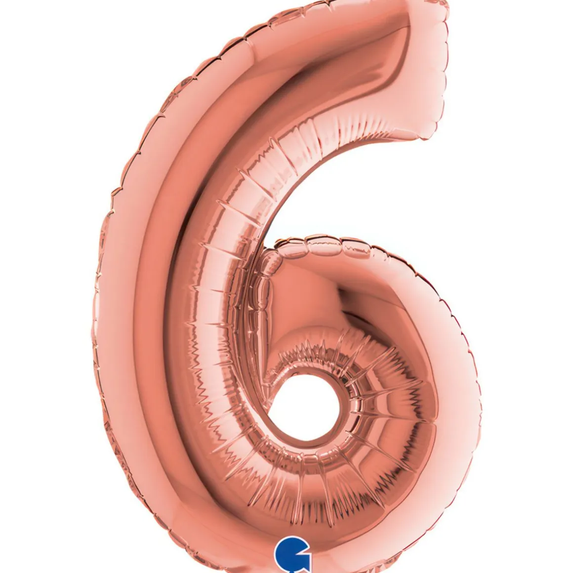 NUMEROFOLIO 6 RUUSUKULLANVÄRINEN PUHALLETTAVA 35 CM