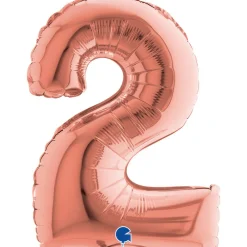 NUMEROFOLIO 2 RUUSUKULLANVÄRINEN PUHALLETTAVA 35 CM