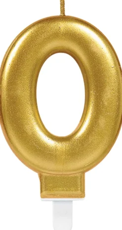 NUMEROKYNTTILÄ 0 KULLANVÄRINEN