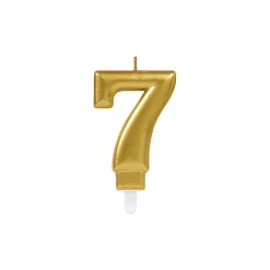 NUMEROKYNTTILÄ 7 KULLANVÄRINEN