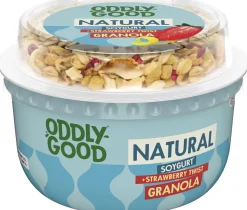 ODDLYGOOD SOYGURT MAUSTAMATON + MANSIKKA-SITRUUNA GRANOLA 180 G