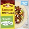OLD EL PASO FLOUR TORTILLAS MEDIUM 8KPL 326 G