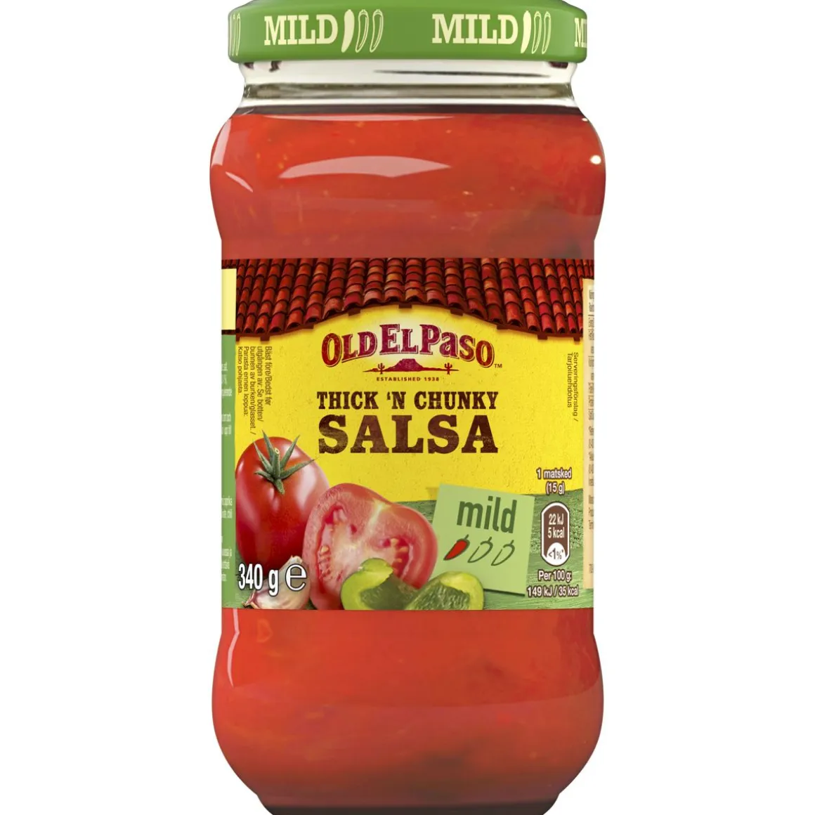 OLD EL PASO THICK'N' CHUNKY SALSA MILD 340 G
