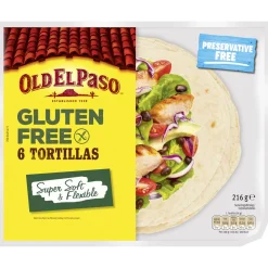OLD EL PASO TORTILLA GLUTEENITON 216 G