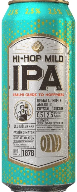 OLVI HI-HOP MILD IPA 2,5% TLK 500 ML