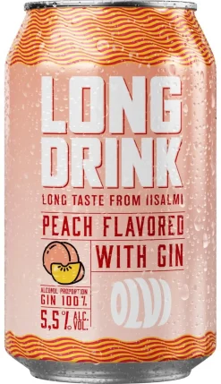 OLVI LONG DRINK 5,5% PEACH TLK 330 ML