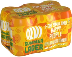 OLVI SUMMER LAGER 4,3% 0,33 TLK 6-PACK 1,98 L