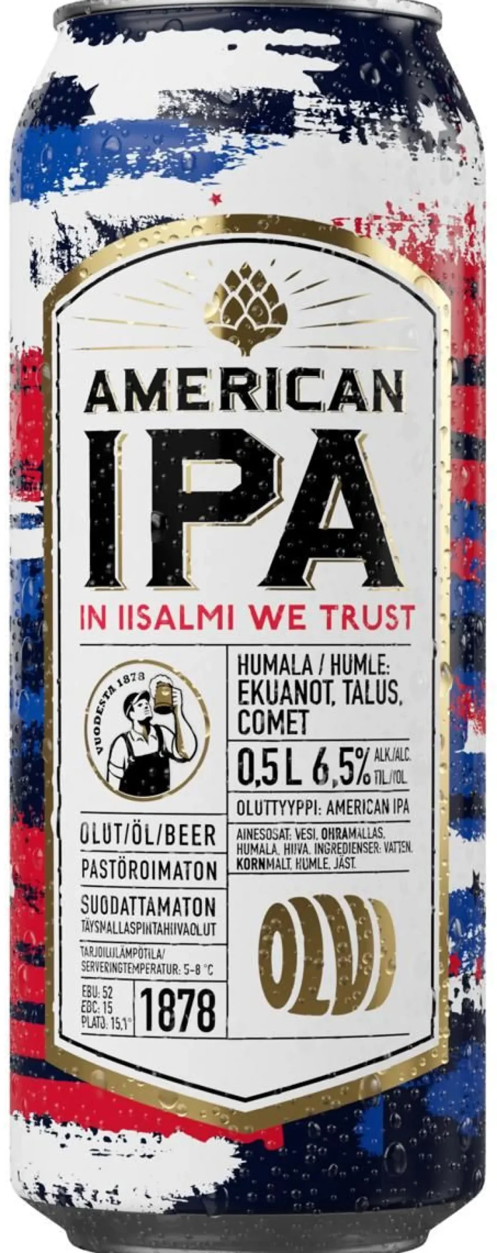 OLVI AMERICAN IPA 6,5% TLK 500 ML