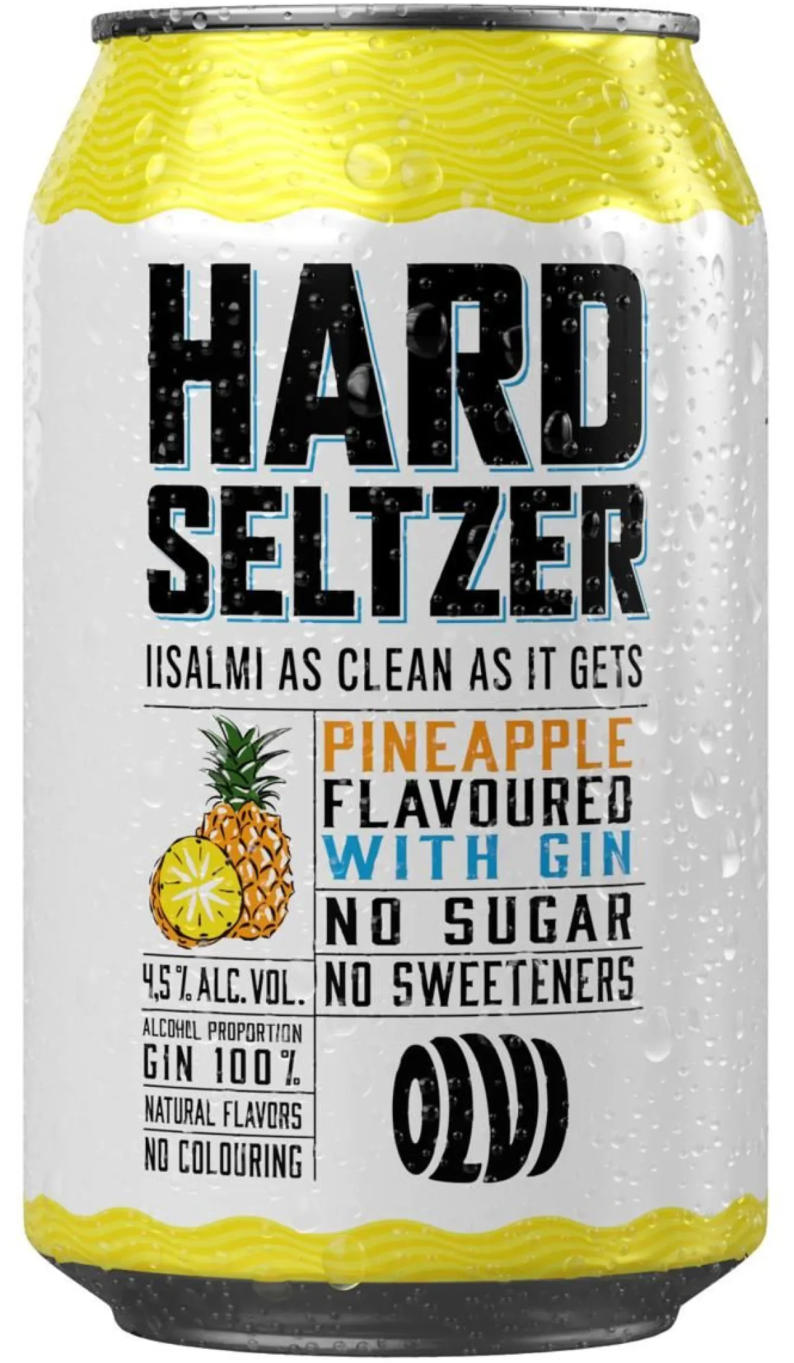 OLVI HARD SELTZER 4,5% PIENAPPLE-GIN TLK 330 ML