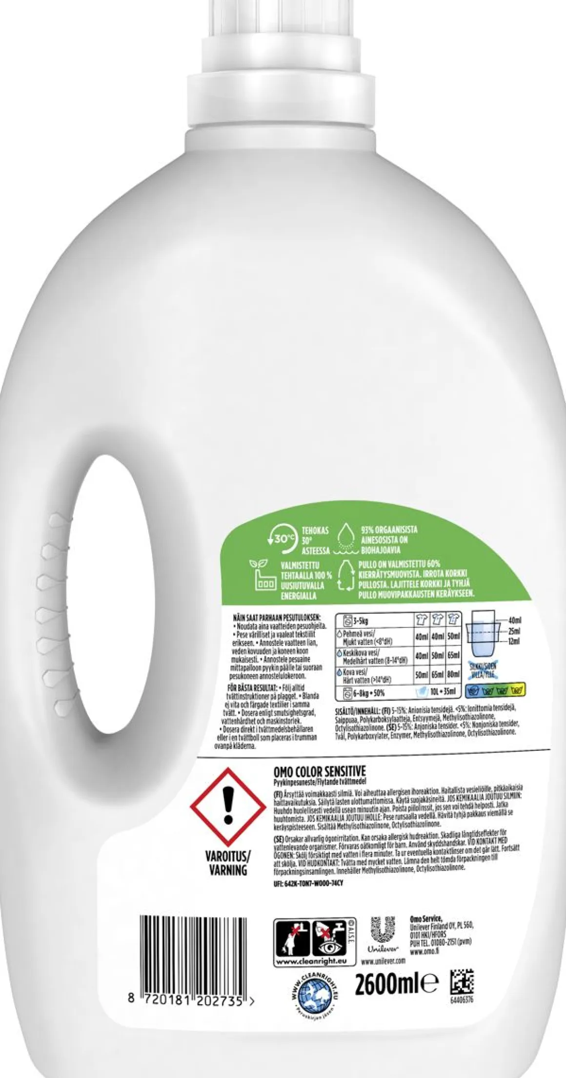 OMO COLOR SENSITIVE 2,6L 2,6 L