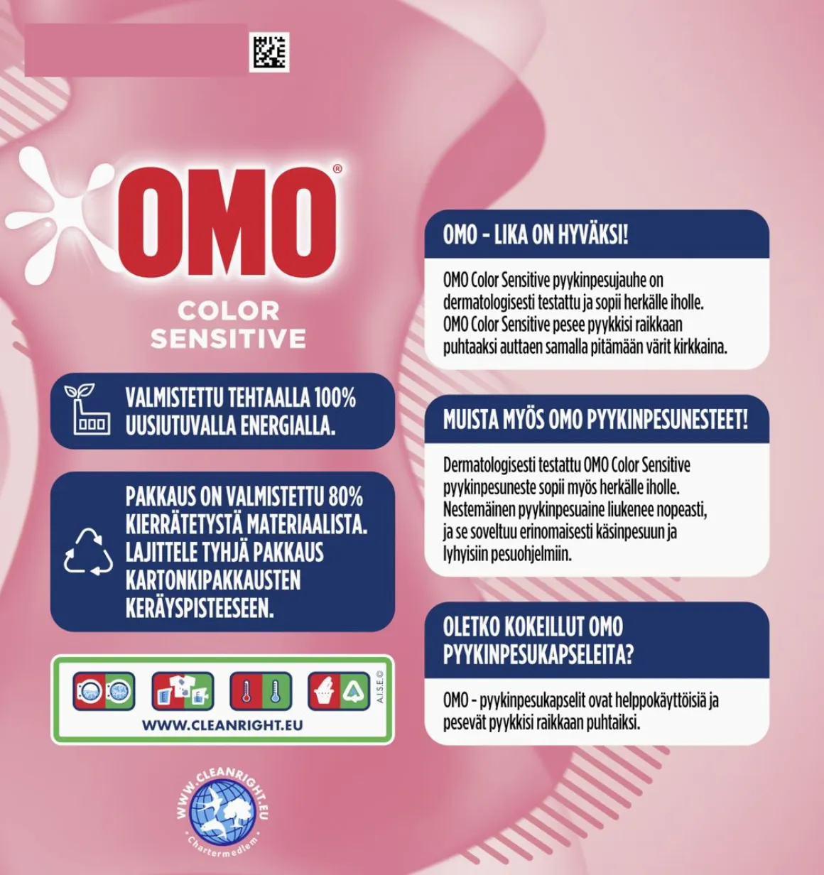 OMO SENSITIVE COLOR 1,26KG 1,26 KG