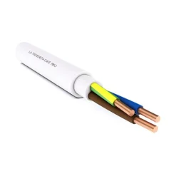 OPAL ASENNUSKAAPELI MSO 2X0,75MM2 VALKOINEN 10M