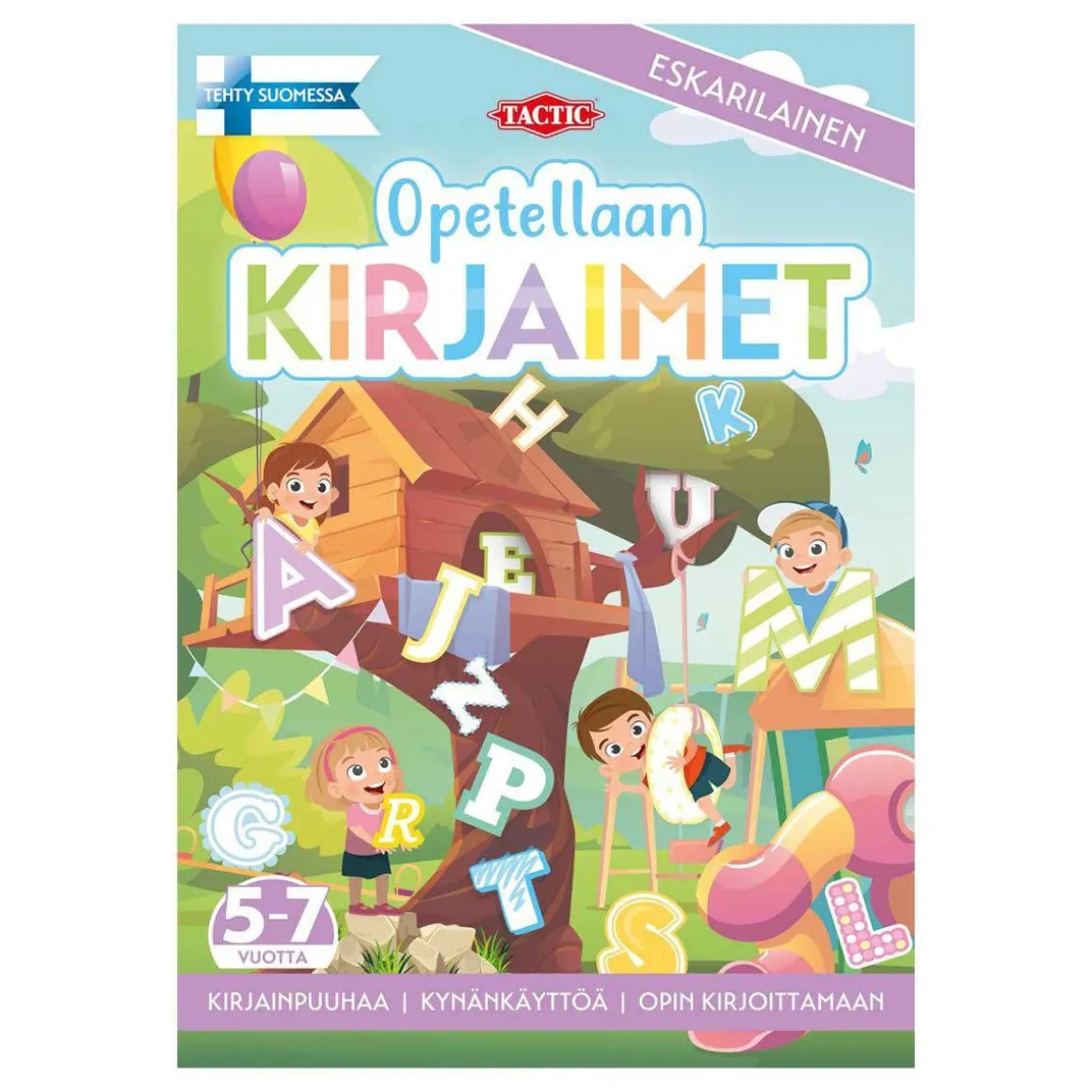 OPETELLAAN KIRJAIMET PUUHAKIRJA